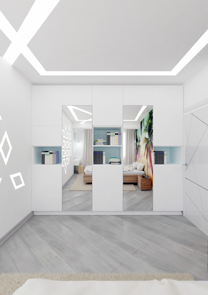 Гостинная и спальня в современном стиле