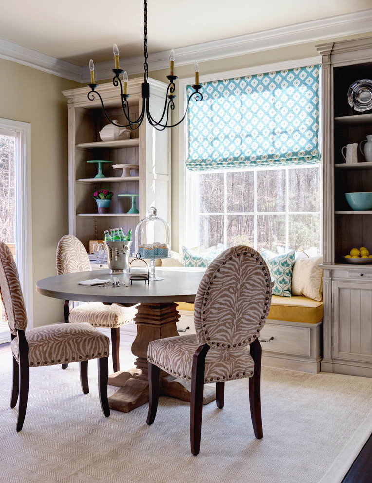 Elegant kitchen/dining room combo photo in Charlotte