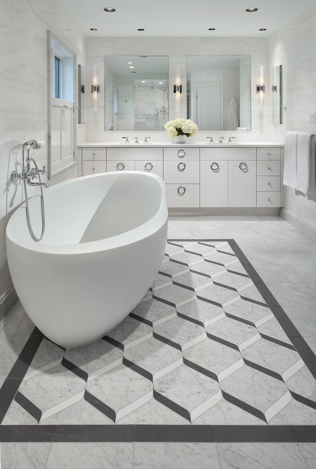 Inspiration for a large modern bathroom in DC Metro.