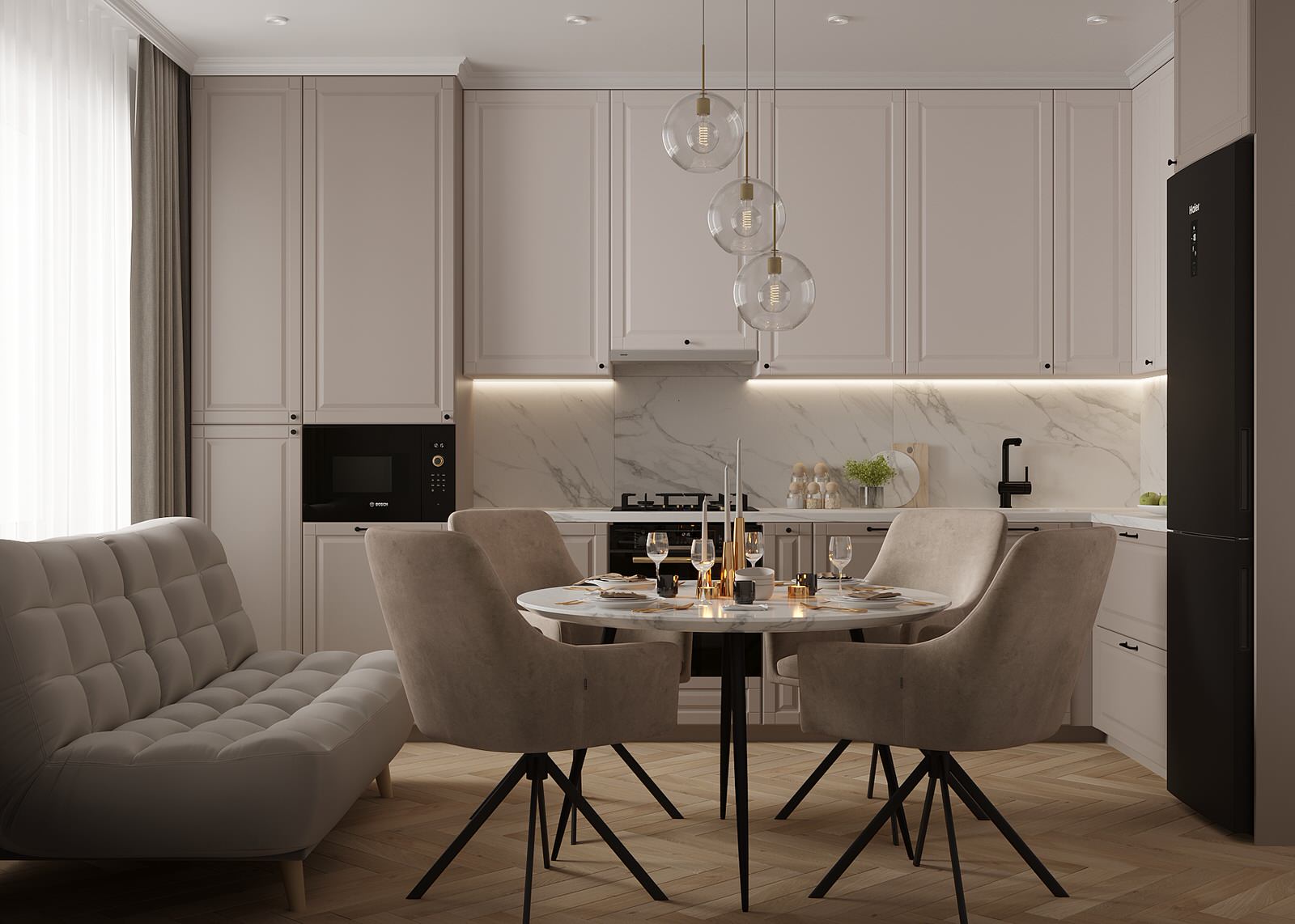 Романтичная квартира для молодой семьи