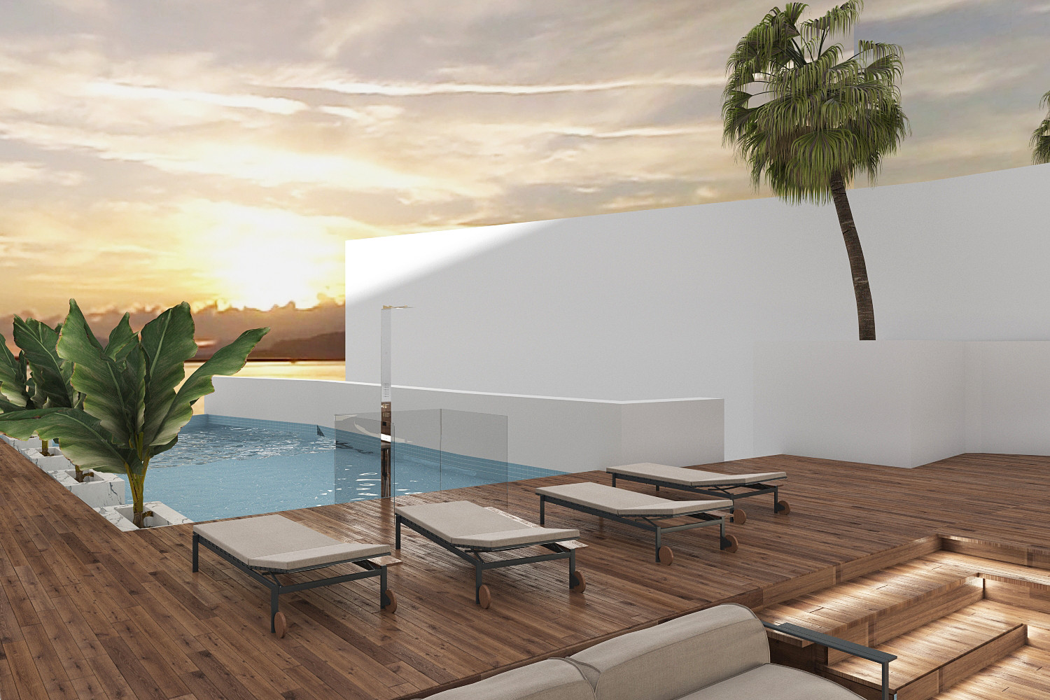 Villa  sul mare con la  vista Vesuvio