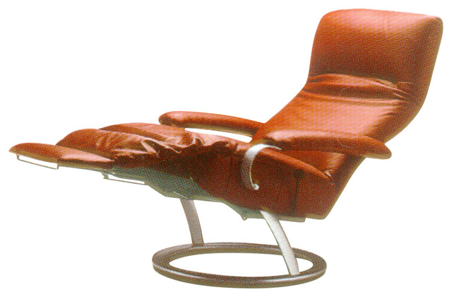 Kiri Reclining Leather Armchair, Red
