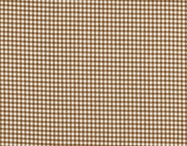 22" Cal King Bed Skirt Gathered Gingham Check Suede Brown