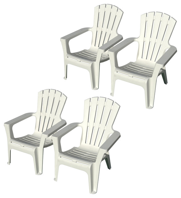 Maryland Adirondack Chairs, Set of 4, White