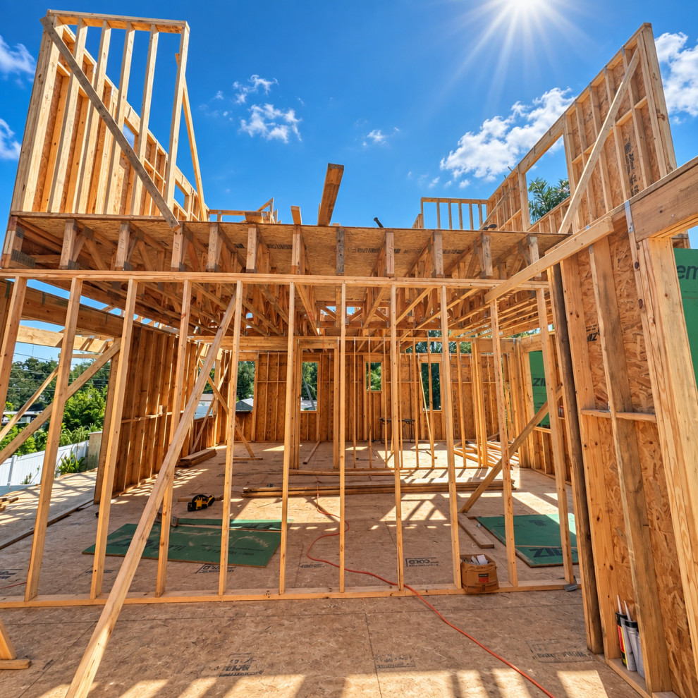 Three-Story Custom Home - Phase 4 of 4: Second-Floor Structural Framing