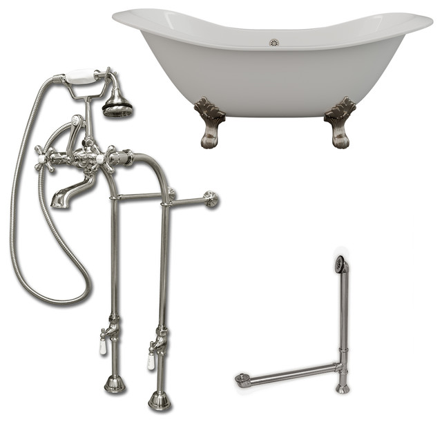 Cast Iron Double Ended Slipper Tub 71"x30" No Drillings BN Package