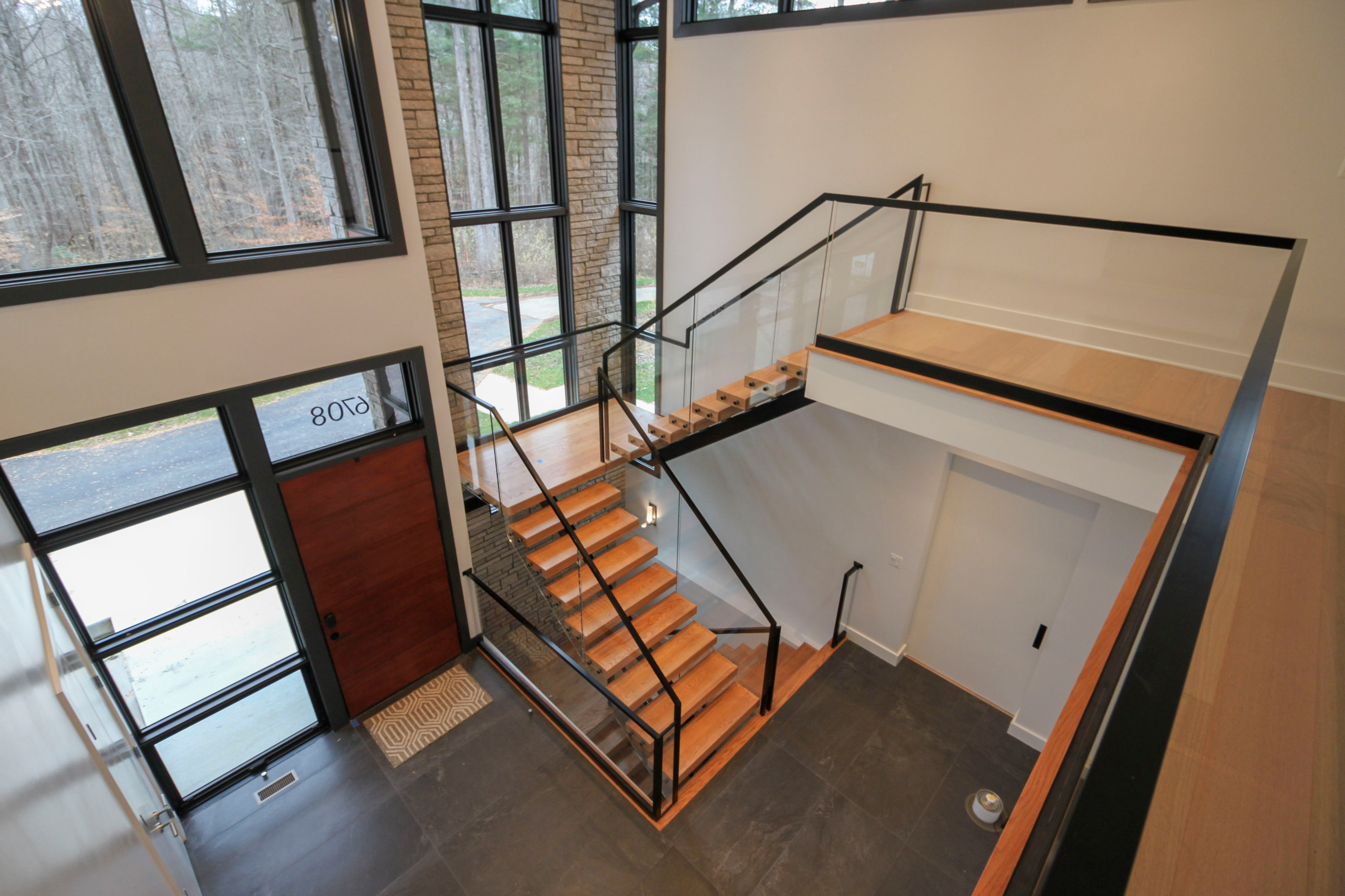 98_Sun Filled Modern Staircase Surrounded by Private Forest, Clifton VA 20124