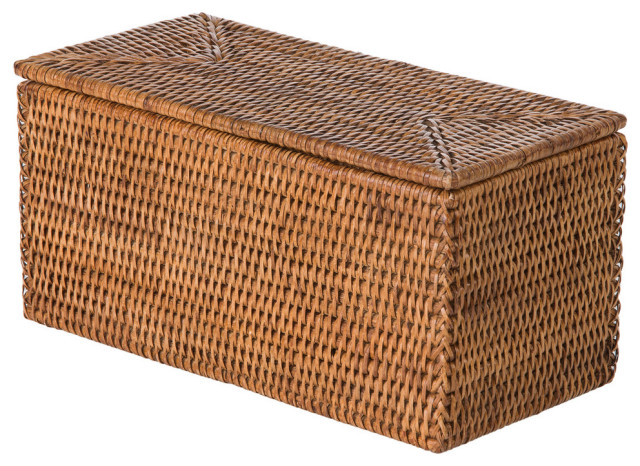 wicker basket toilet roll holder