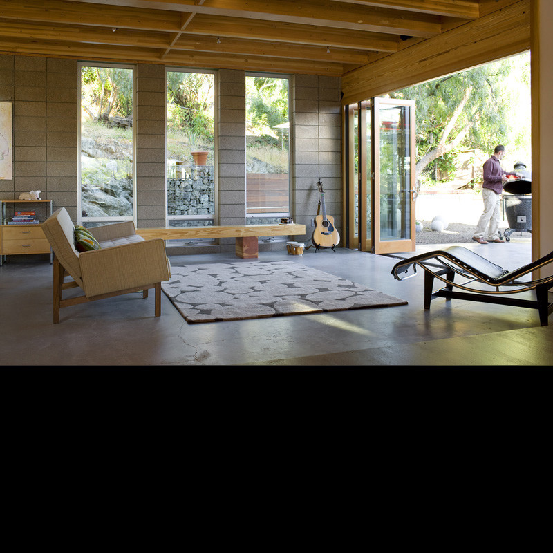 Photo of a modern family room in San Luis Obispo.
