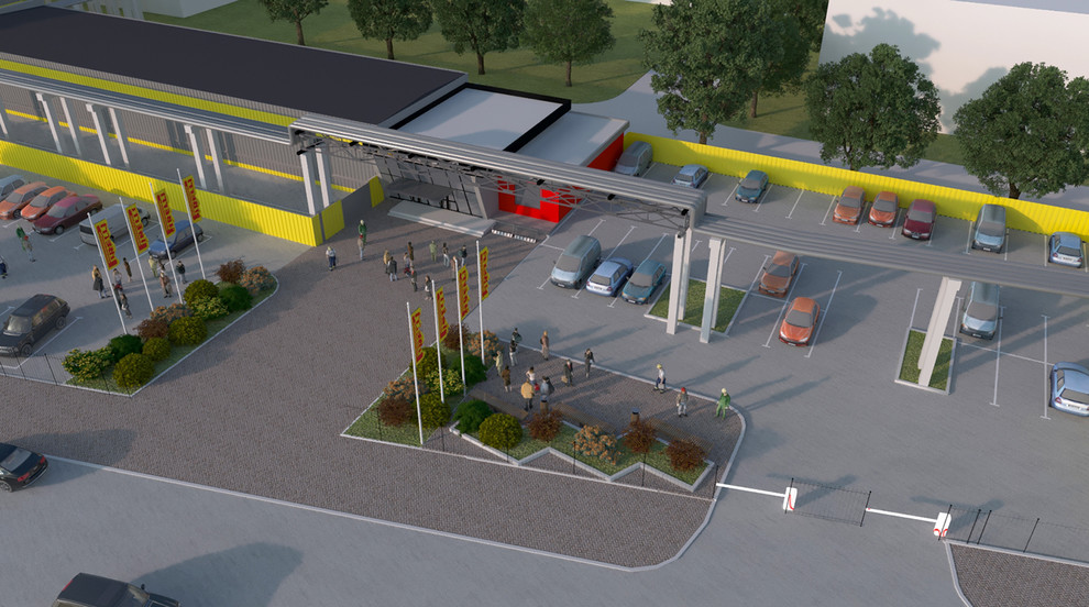 Дизайн и благоустройство территории для шинного завода Pirelli