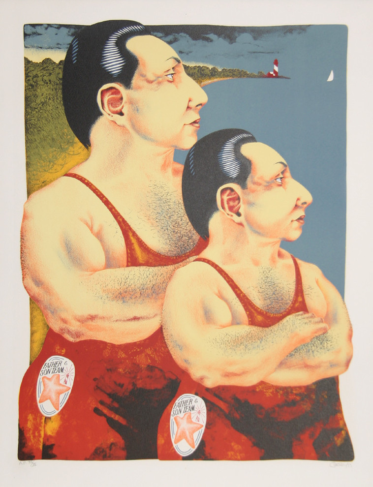 Dennis Geden, Father and Son Team, Lithograph