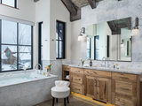 Rustic Bathroom by Snake River Interiors