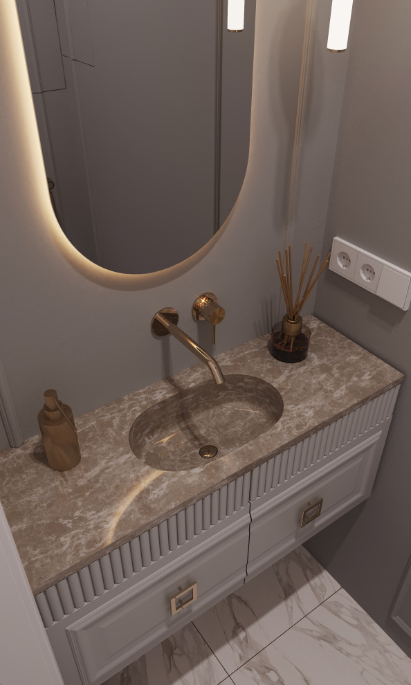 Дизайн небольшого гостевого санузла 1,7м2