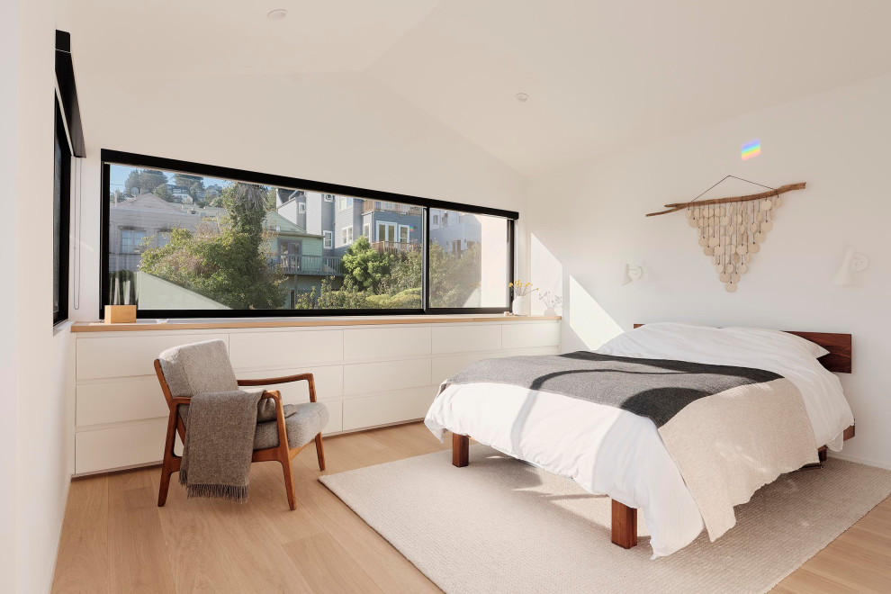 Design ideas for a modern bedroom in San Francisco.