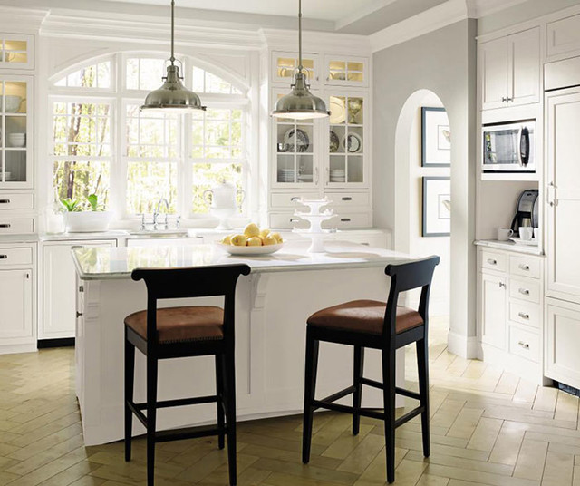 White Inset Kitchen Cabinets transitional-kitchen