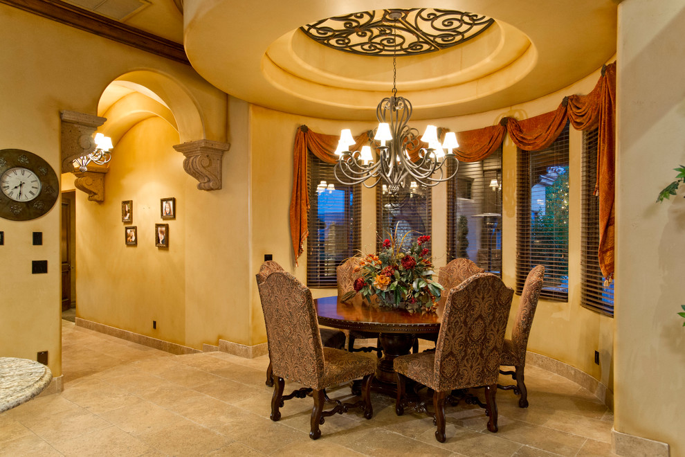 Mountain style dining room photo in Phoenix