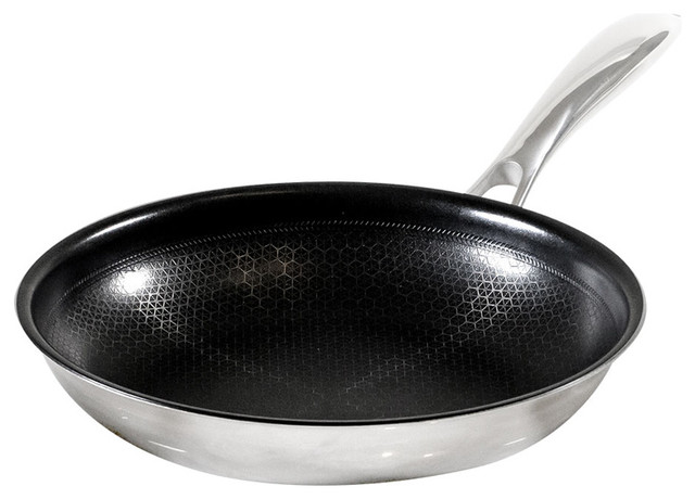 Frieling Black Cube 11 Inch Stainless/Nonstick Hybrid Fry Pan 