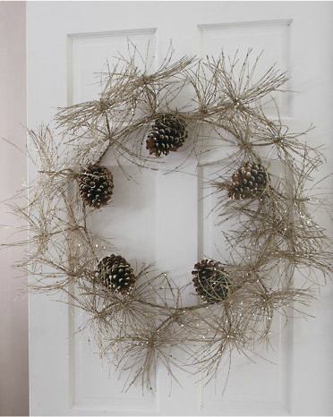 Sparkle Pinecone Wreath