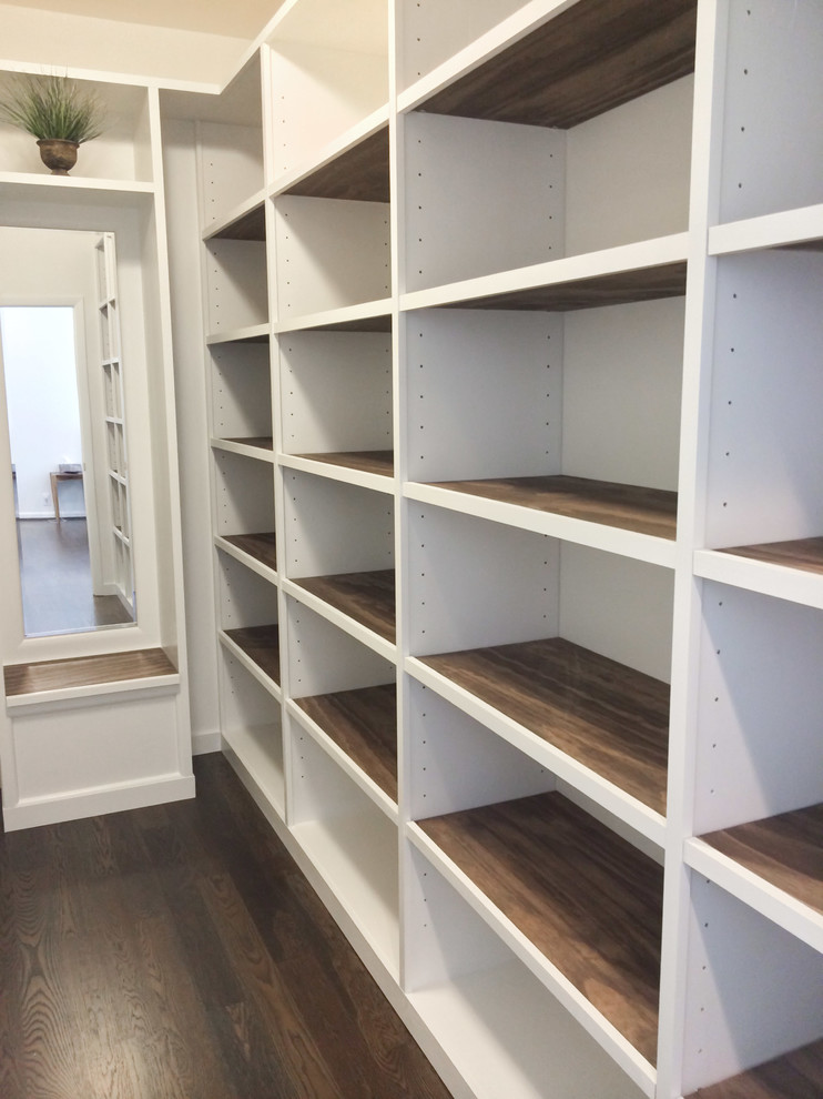 This is an example of a contemporary storage and wardrobe in Raleigh.