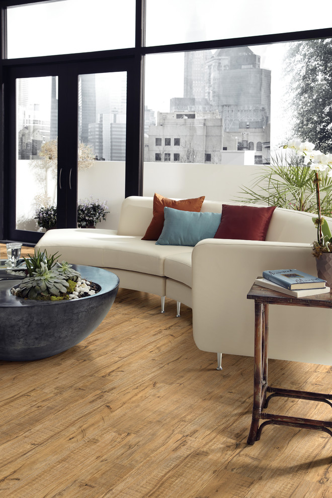 Vinyl Plank - Rustic - Living Room - Austin - by Yates ...