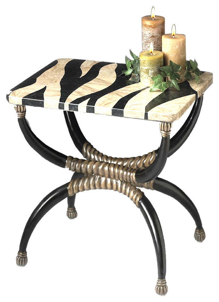 Offex Indoor Furniture Accent Table, Heritage Light Finish