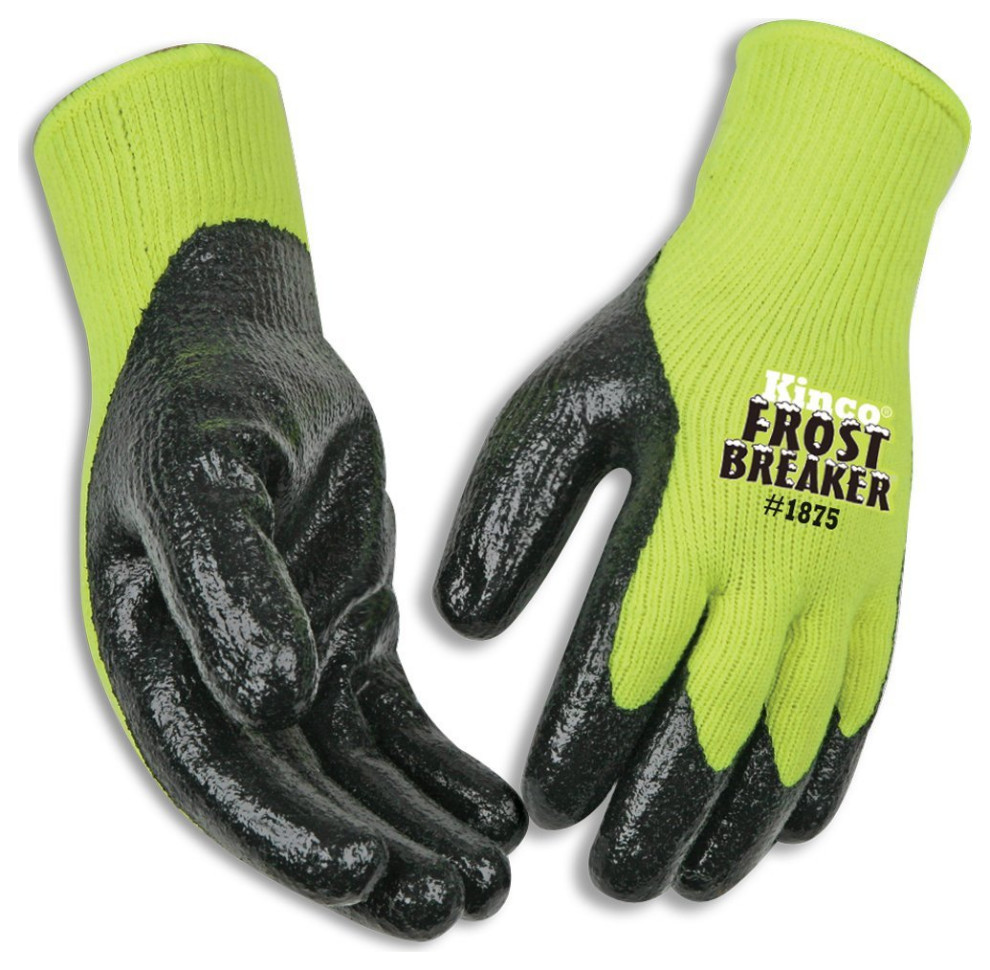 Kinco 1875L FrostBreaker HiVis Thermal Grip Work Glove, Large