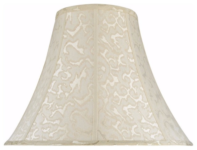 30111 Bell Shape Spider Lamp Shade Off, White Spider Lamp Shade