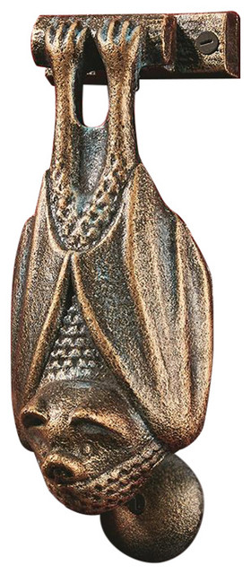Vampire Bat Cast Iron Door Knocker - Traditional - Door Knockers - by