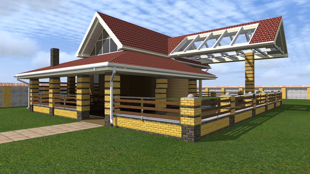 Проект благоустройства территории бани