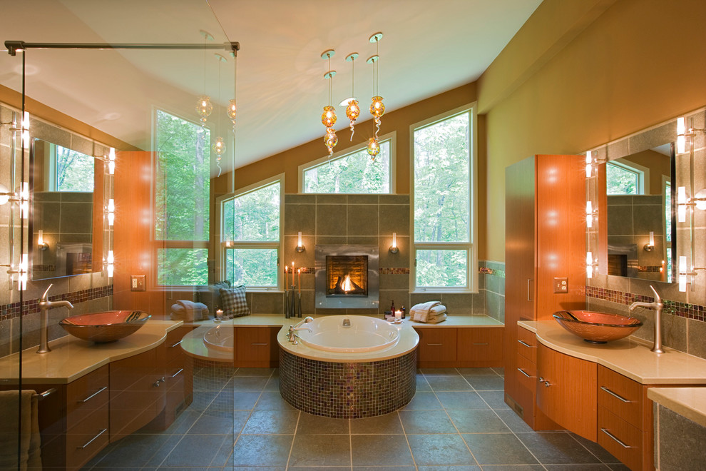 Inspiration for a transitional bathroom remodel in Baltimore