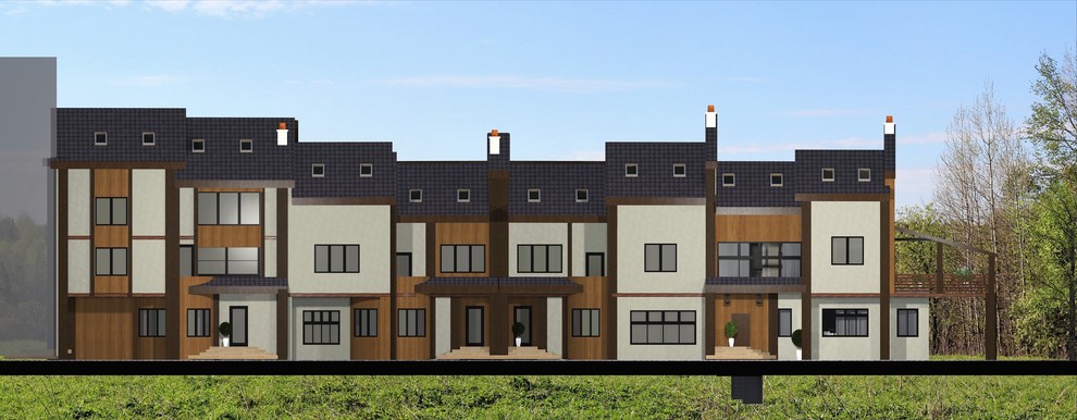 Серия фасадов в п. FamilyClub