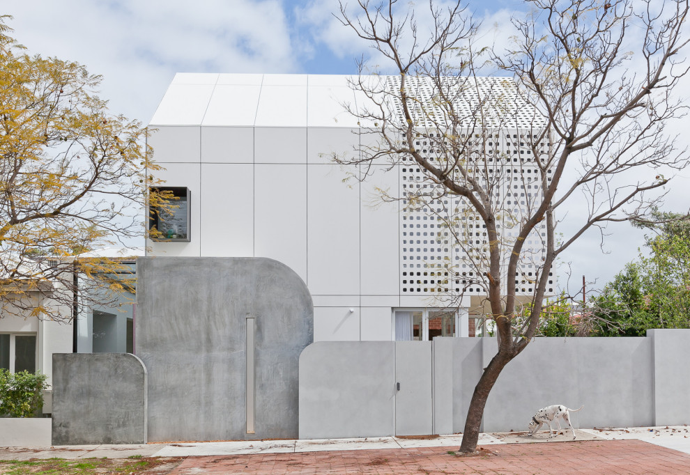 Design ideas for a contemporary exterior in Perth.