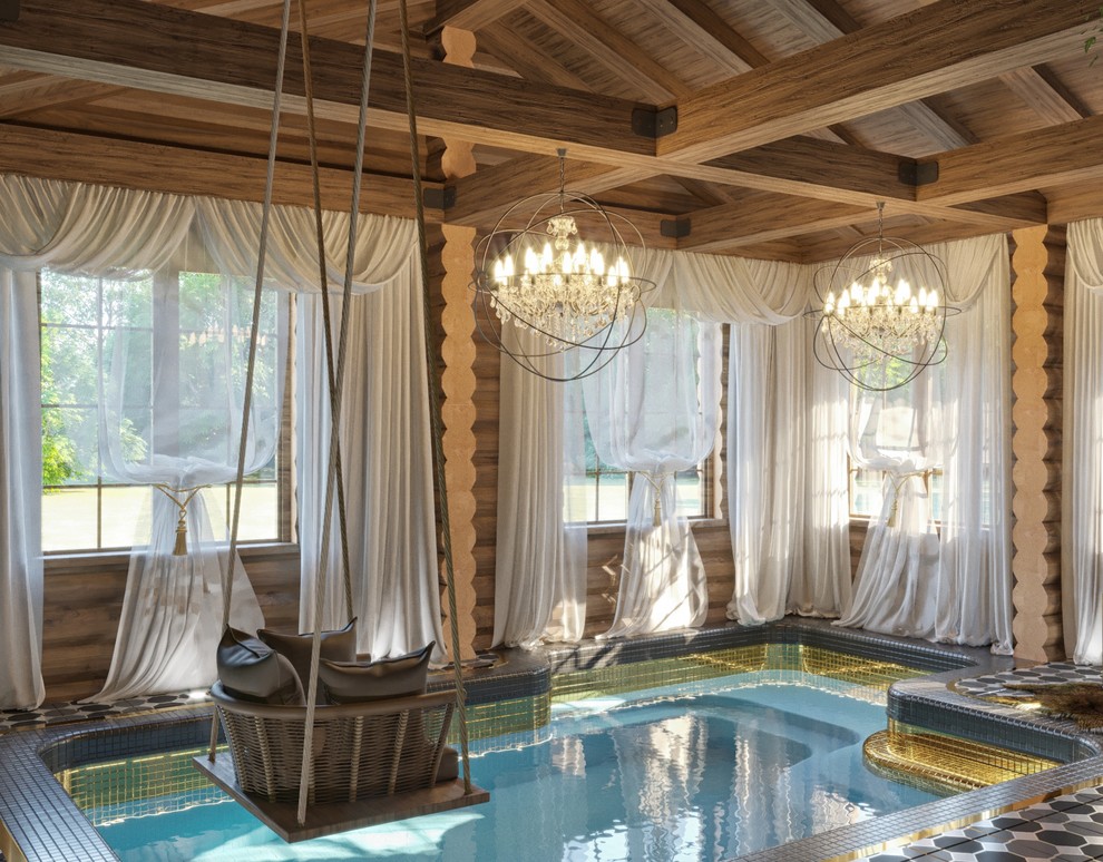 Бассейн в банном комплексе