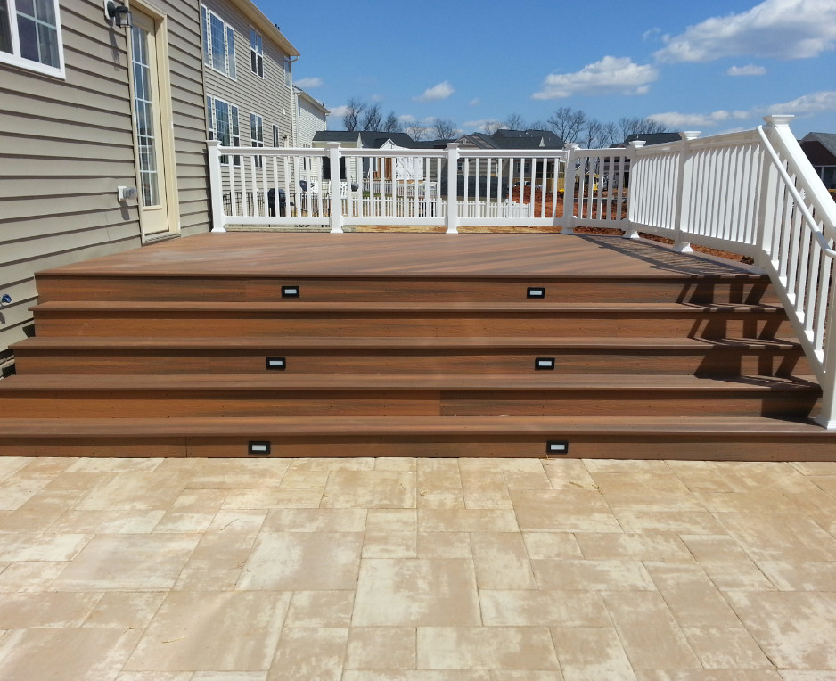 Deck - mid-sized transitional backyard deck idea in Minneapolis with no cover