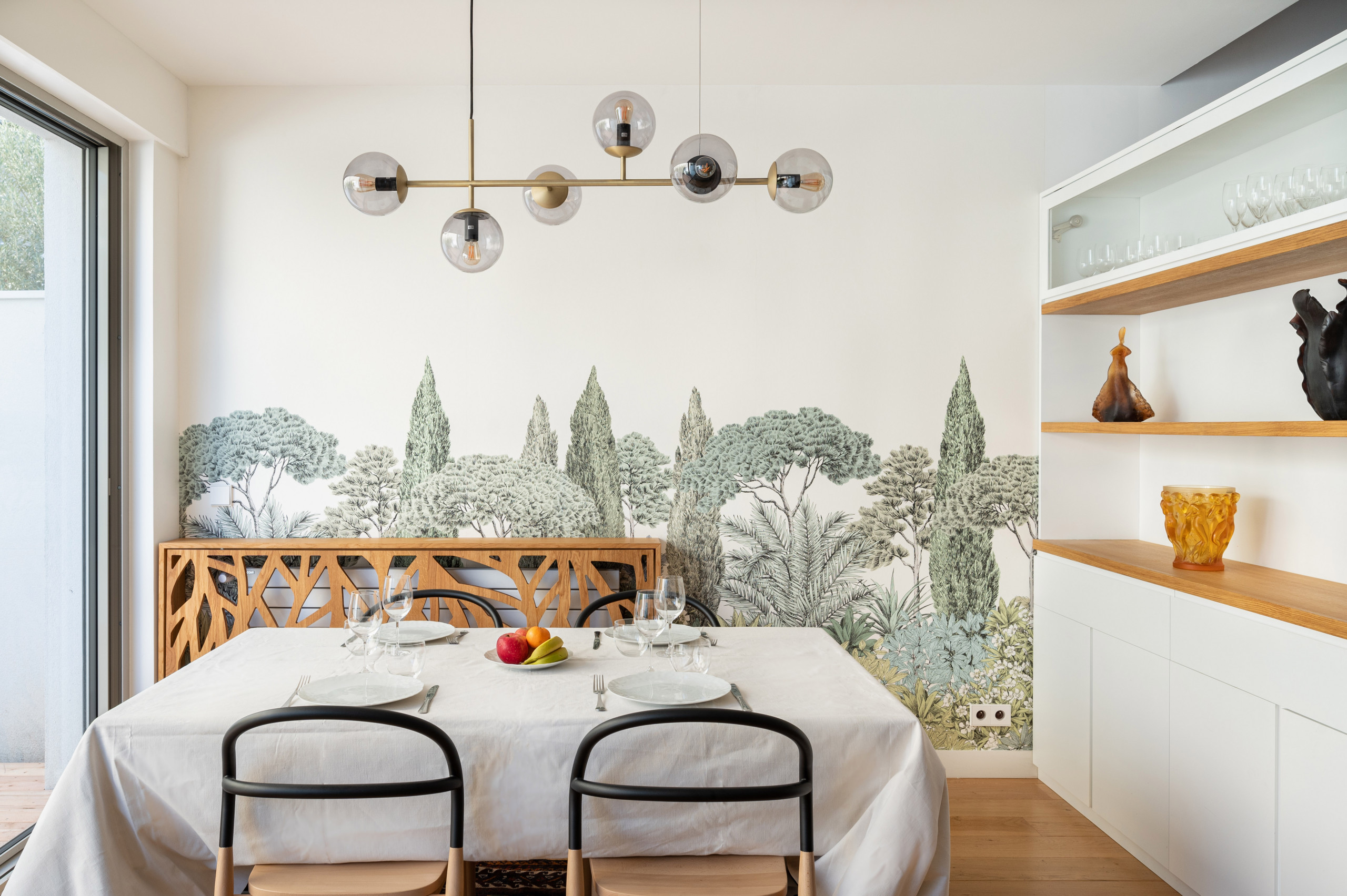 75 photos et idées déco de salles à manger avec du papier peint - Décembre  2022 | Houzz FR