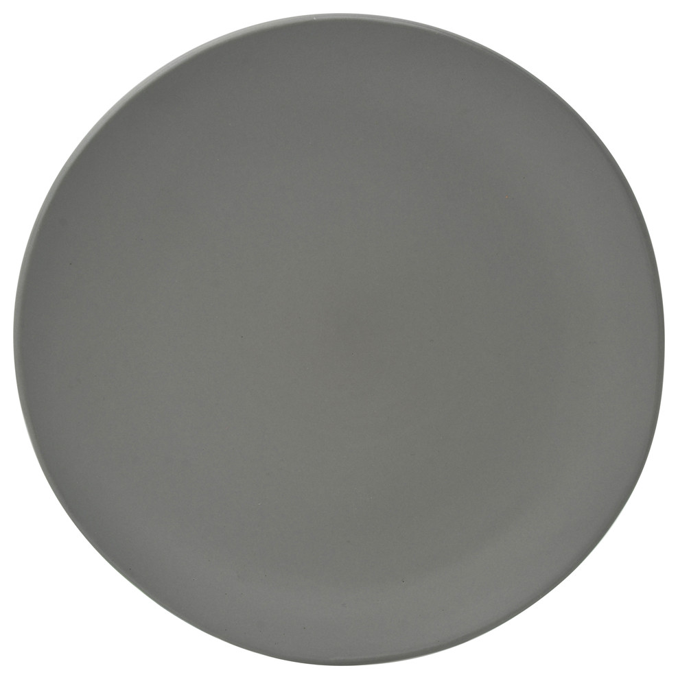 Ripple Bread and Butter Plates, Set of 6, Gray