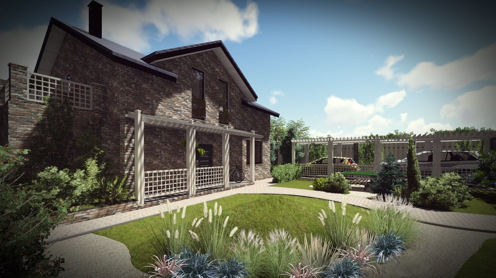 Частный двор. Площадь 20 соток