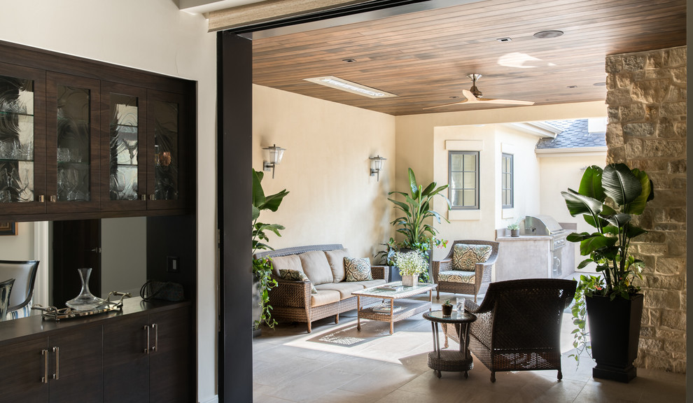 Inspiration for a transitional home design remodel in Denver