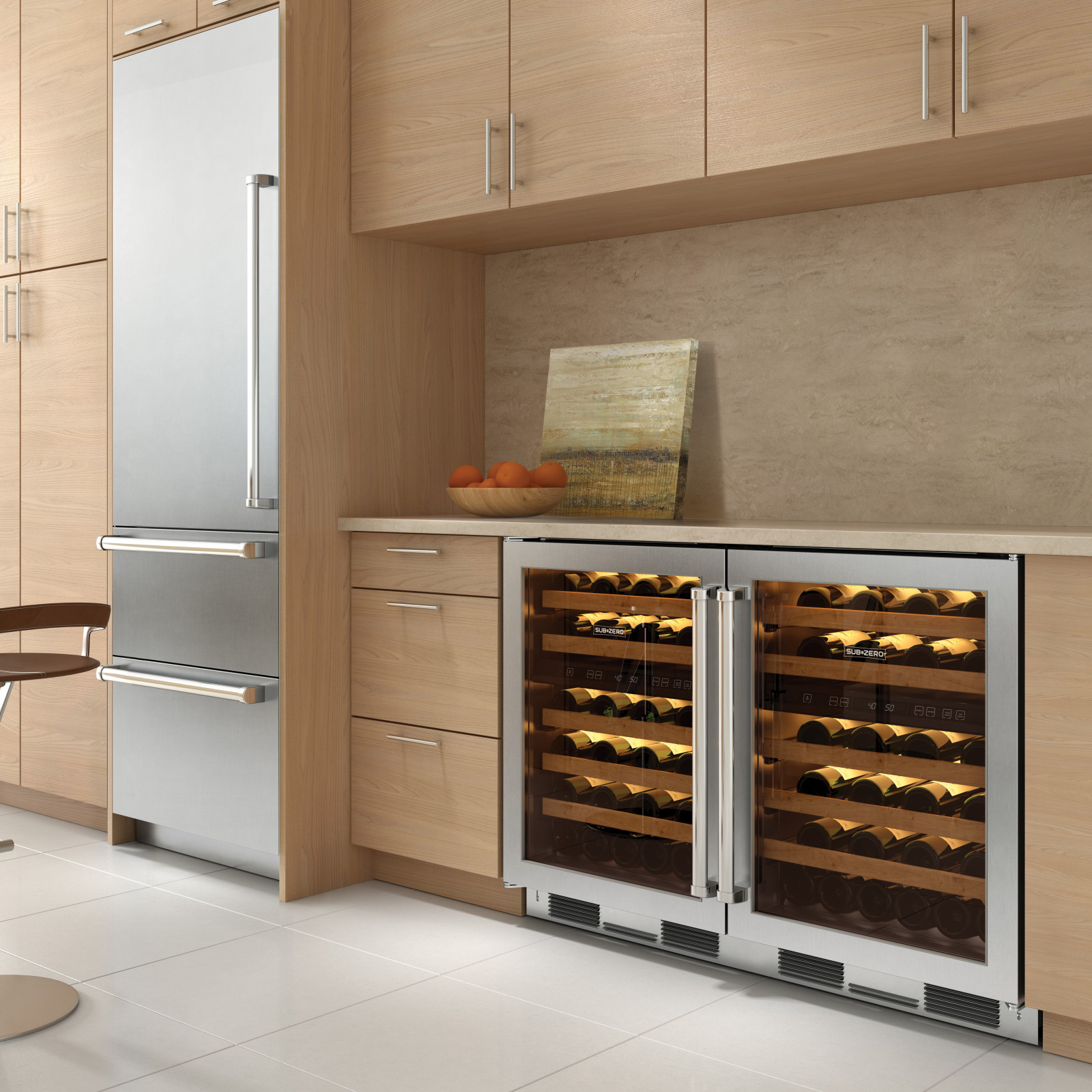 Винные шкафы в интерьере