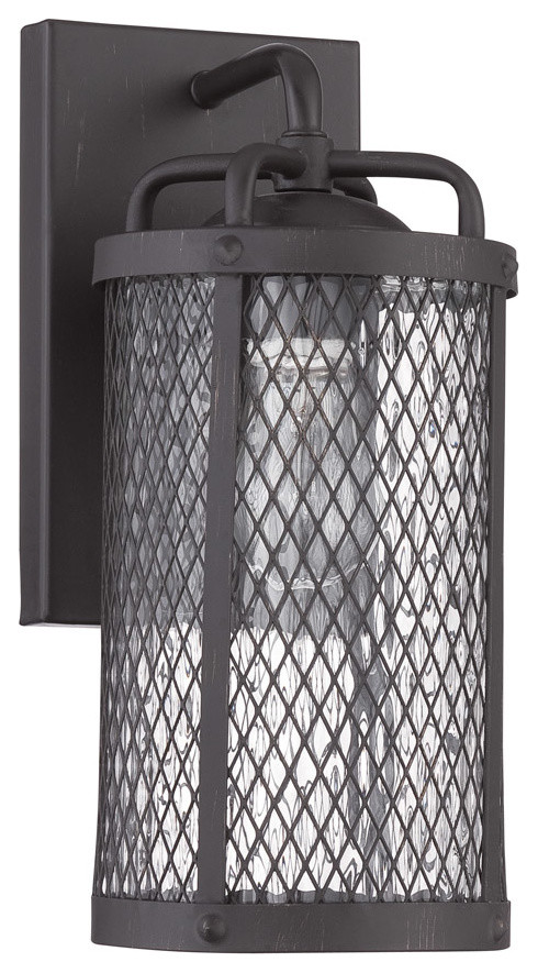 Z2204-MBKG Craftmade Blacksmith 1 Light 6" Incandescent Outdoor Wall Light