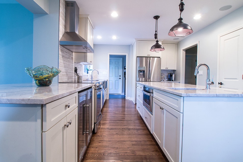 Transitional kitchen photo in Chicago