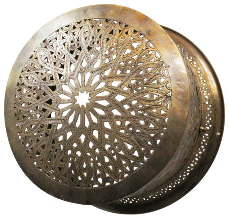 Brass Moroccan Ceiling Lantern Cover