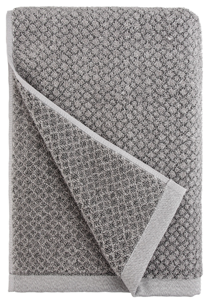 Chip Dye Bath Towel, 30"x56", Granite Modern Bath Towels by
