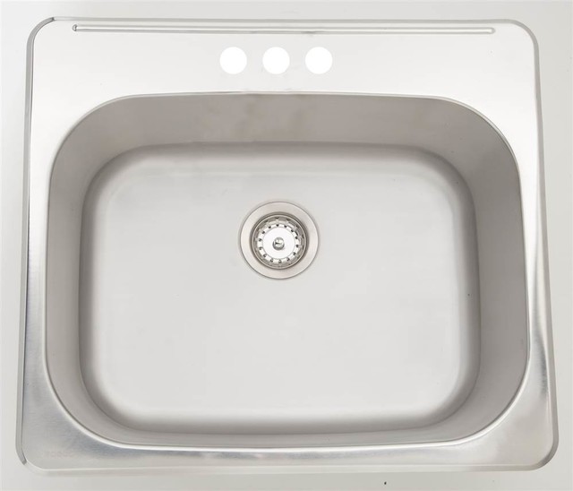Modern Rectangular Laundry Sink in Chrome