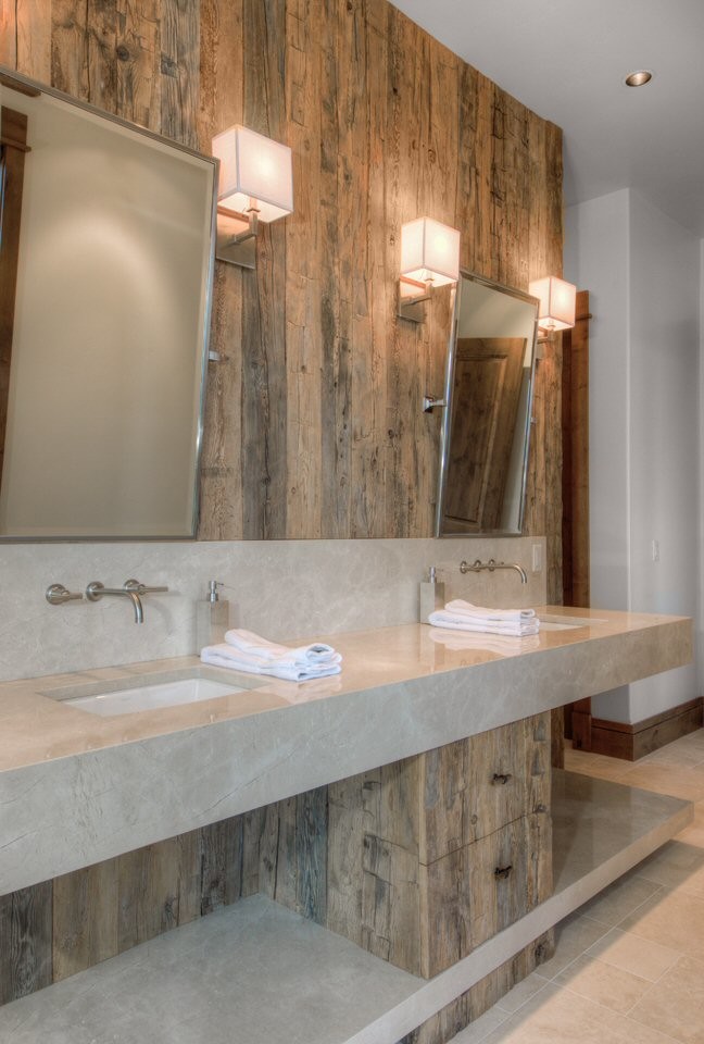 Bathroom - rustic bathroom idea