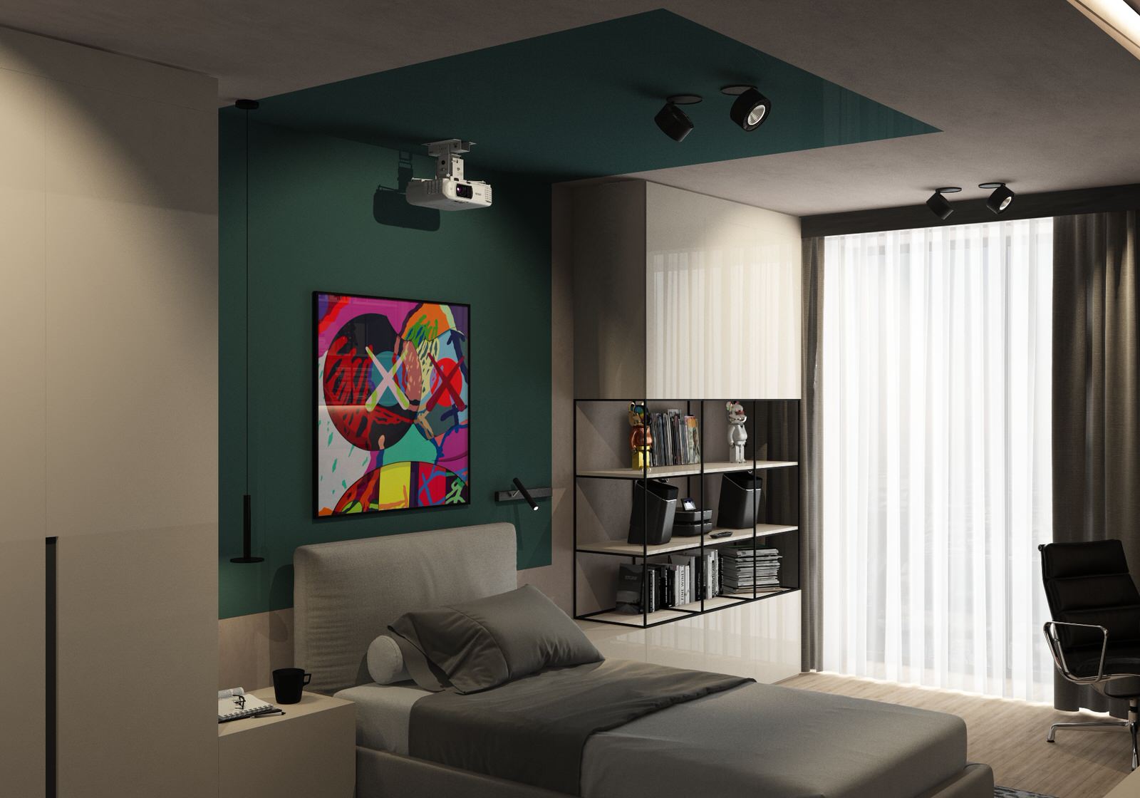 Современный хай тек. Пентхаус в Городе К.