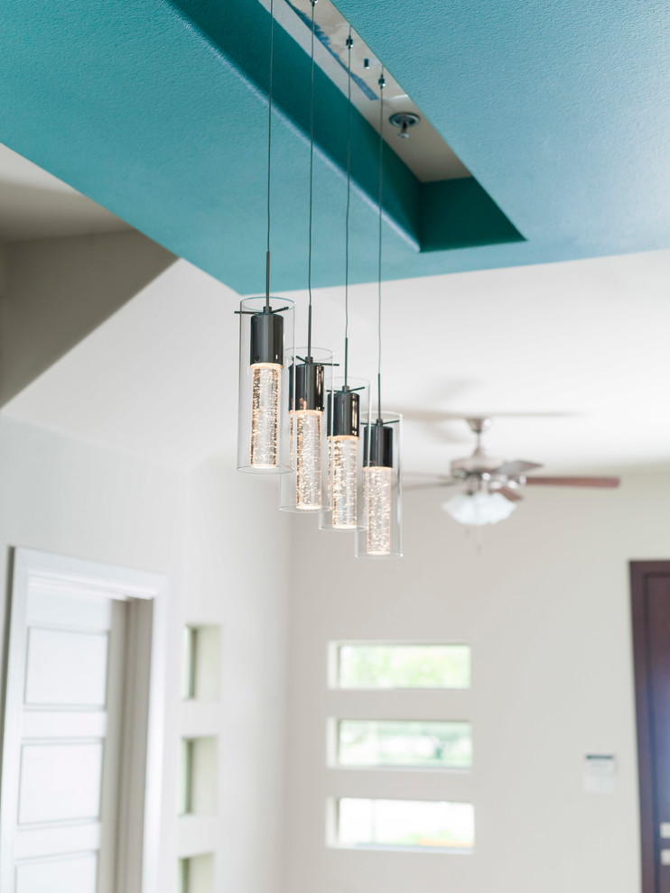 Inspiration for a transitional dining room remodel in Austin