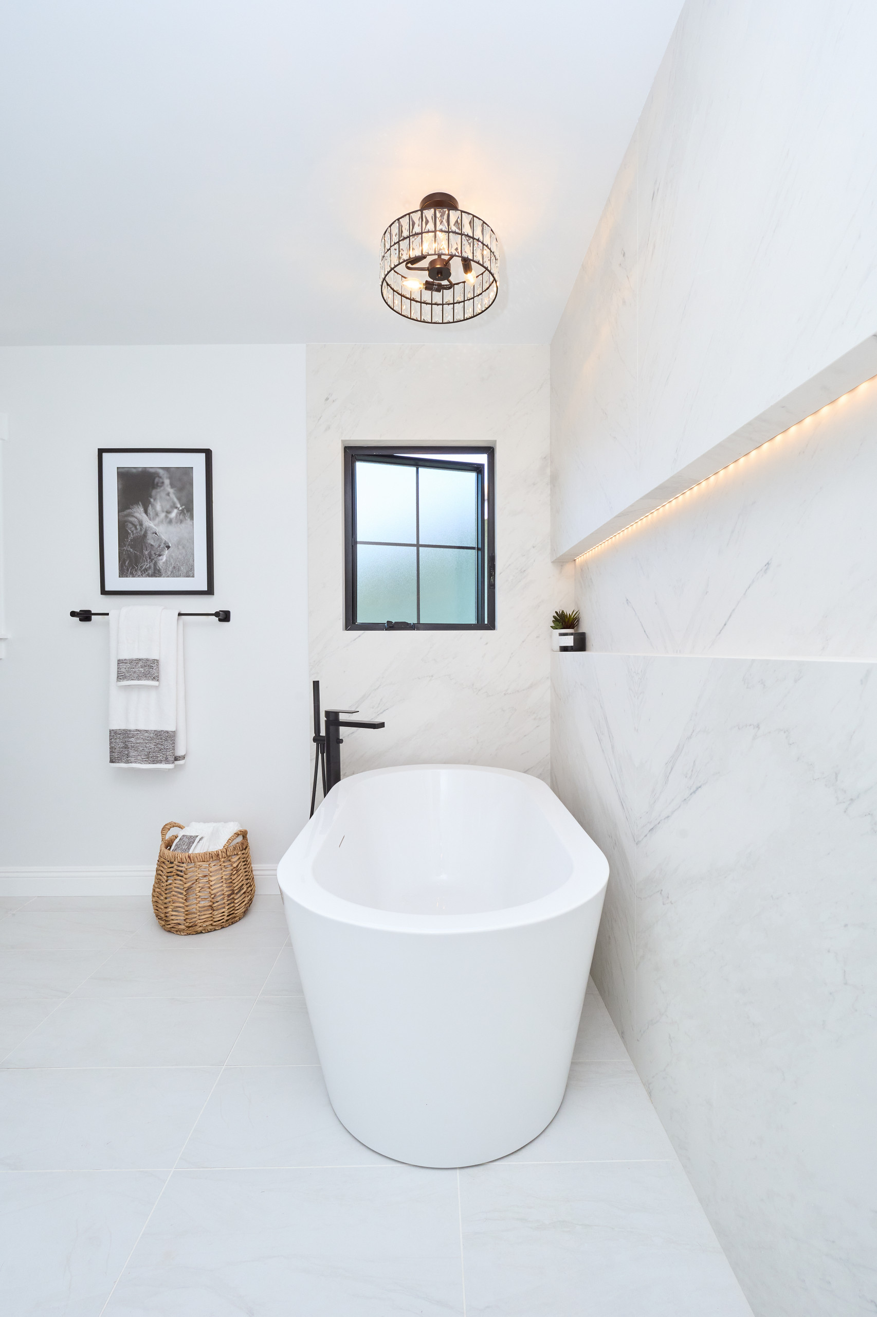Classic Modern Rustic Primary Bathroom