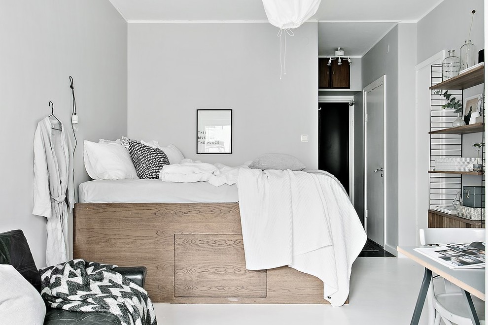 Inspiration för ett minimalistiskt sovrum