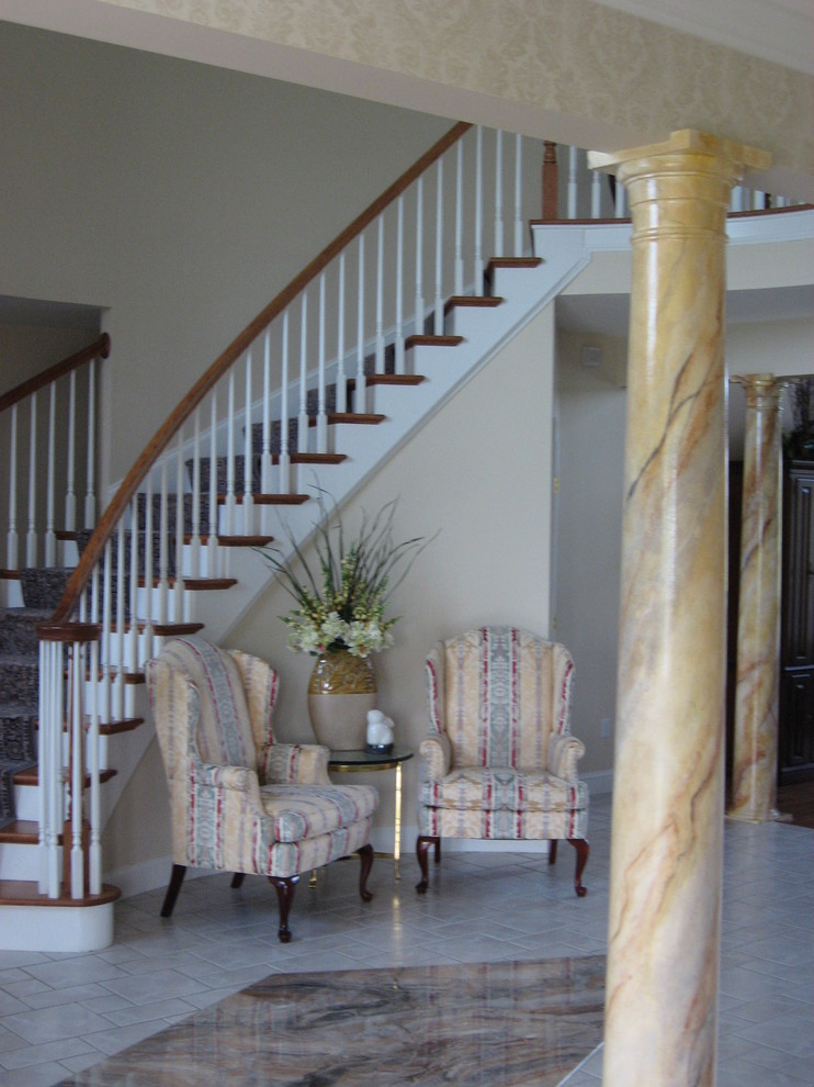 Design ideas for a traditional staircase in Philadelphia.